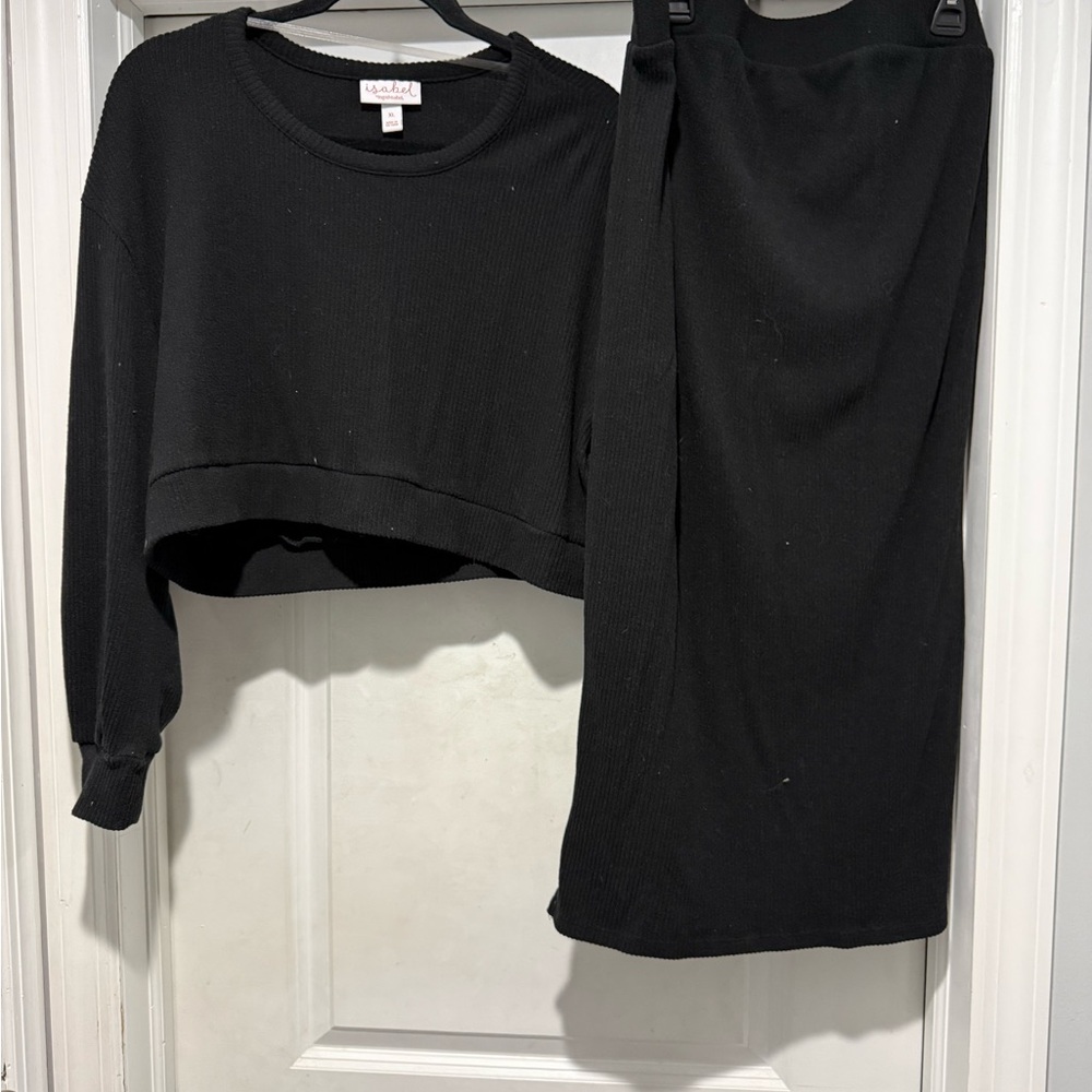 Isabel Maternity by Ingrid & Isabel Elegant Black Skirt Set
